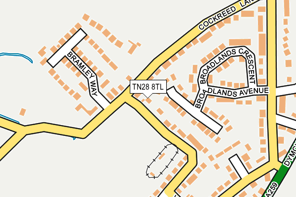 TN28 8TL map - OS OpenMap – Local (Ordnance Survey) TN28 8TL map - OS OpenMap – Local (Ordnance Survey)