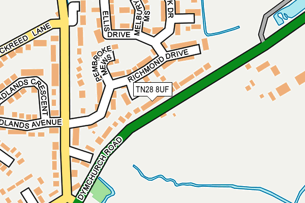 TN28 8UF map - OS OpenMap – Local (Ordnance Survey)