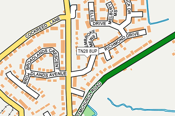 TN28 8UP map - OS OpenMap – Local (Ordnance Survey) TN28 8UP map - OS OpenMap – Local (Ordnance Survey)