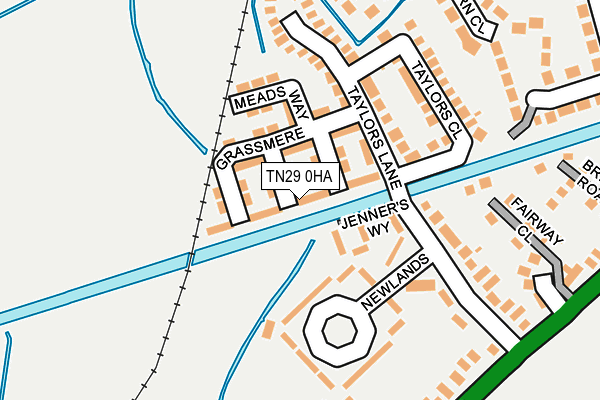 TN29 0HA map - OS OpenMap – Local (Ordnance Survey) TN29 0HA map - OS OpenMap – Local (Ordnance Survey)