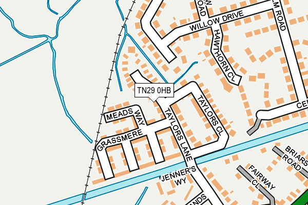 TN29 0HB map - OS OpenMap – Local (Ordnance Survey) TN29 0HB map - OS OpenMap – Local (Ordnance Survey)