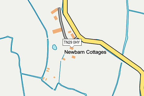 TN29 0HY map - OS OpenMap – Local (Ordnance Survey) TN29 0HY map - OS OpenMap – Local (Ordnance Survey)