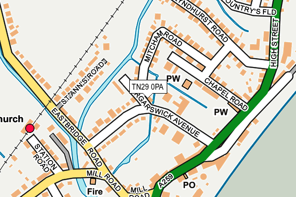 TN29 0PA map - OS OpenMap – Local (Ordnance Survey) TN29 0PA map - OS OpenMap – Local (Ordnance Survey)