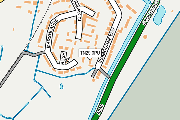 TN29 0PU map - OS OpenMap – Local (Ordnance Survey) TN29 0PU map - OS OpenMap – Local (Ordnance Survey)