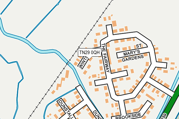 TN29 0QH map - OS OpenMap – Local (Ordnance Survey) TN29 0QH map - OS OpenMap – Local (Ordnance Survey)