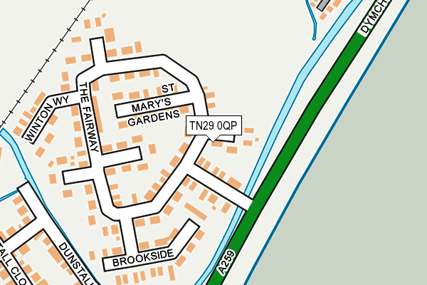 TN29 0QP map - OS OpenMap – Local (Ordnance Survey) TN29 0QP map - OS OpenMap – Local (Ordnance Survey)