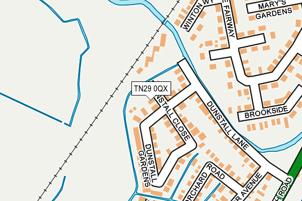TN29 0QX map - OS OpenMap – Local (Ordnance Survey) TN29 0QX map - OS OpenMap – Local (Ordnance Survey)