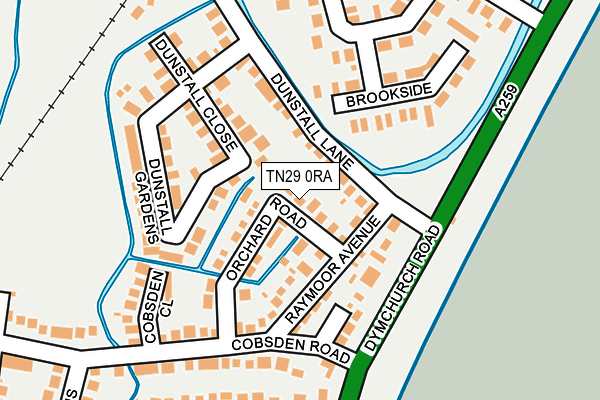TN29 0RA map - OS OpenMap – Local (Ordnance Survey) TN29 0RA map - OS OpenMap – Local (Ordnance Survey)