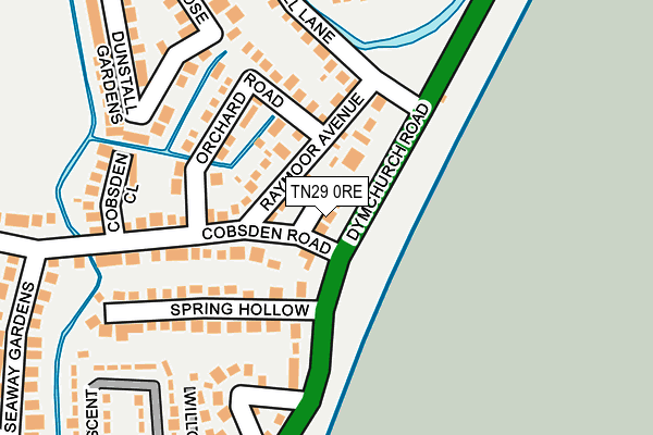 TN29 0RE map - OS OpenMap – Local (Ordnance Survey) TN29 0RE map - OS OpenMap – Local (Ordnance Survey)
