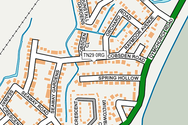 TN29 0RG map - OS OpenMap – Local (Ordnance Survey) TN29 0RG map - OS OpenMap – Local (Ordnance Survey)