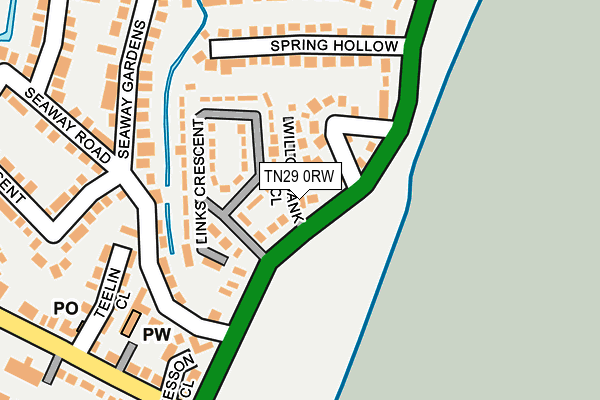 TN29 0RW map - OS OpenMap – Local (Ordnance Survey) TN29 0RW map - OS OpenMap – Local (Ordnance Survey)