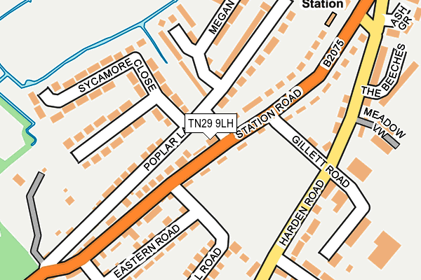 TN29 9LH map - OS OpenMap – Local (Ordnance Survey) TN29 9LH map - OS OpenMap – Local (Ordnance Survey)