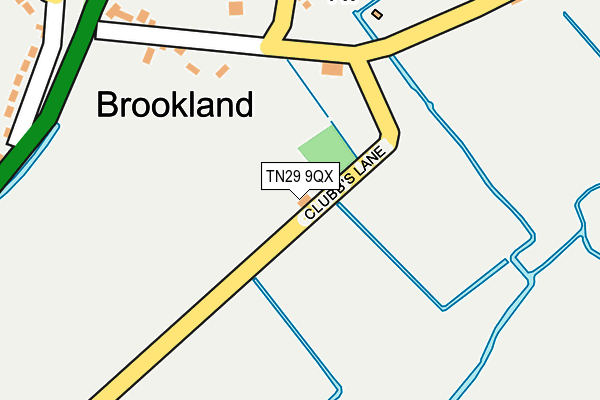 TN29 9QX map - OS OpenMap – Local (Ordnance Survey) TN29 9QX map - OS OpenMap – Local (Ordnance Survey)