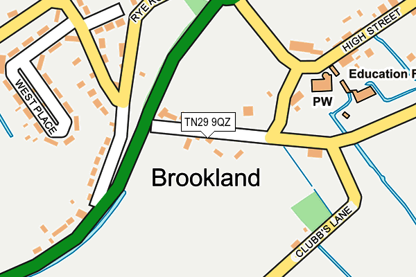 TN29 9QZ map - OS OpenMap – Local (Ordnance Survey) TN29 9QZ map - OS OpenMap – Local (Ordnance Survey)