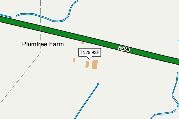 TN29 9SF map - OS OpenMap – Local (Ordnance Survey) TN29 9SF map - OS OpenMap – Local (Ordnance Survey)