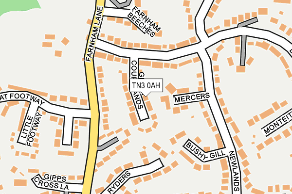TN3 0AH map - OS OpenMap – Local (Ordnance Survey) TN3 0AH map - OS OpenMap – Local (Ordnance Survey)
