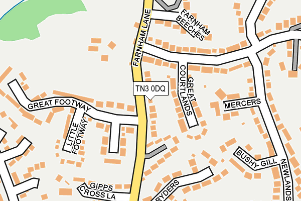 TN3 0DQ map - OS OpenMap – Local (Ordnance Survey) TN3 0DQ map - OS OpenMap – Local (Ordnance Survey)