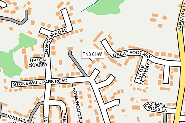 TN3 0HW map - OS OpenMap – Local (Ordnance Survey) TN3 0HW map - OS OpenMap – Local (Ordnance Survey)