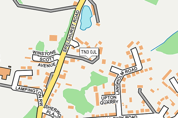 TN3 0JL map - OS OpenMap – Local (Ordnance Survey) TN3 0JL map - OS OpenMap – Local (Ordnance Survey)