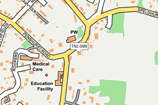 TN3 0NN map - OS OpenMap – Local (Ordnance Survey) TN3 0NN map - OS OpenMap – Local (Ordnance Survey)