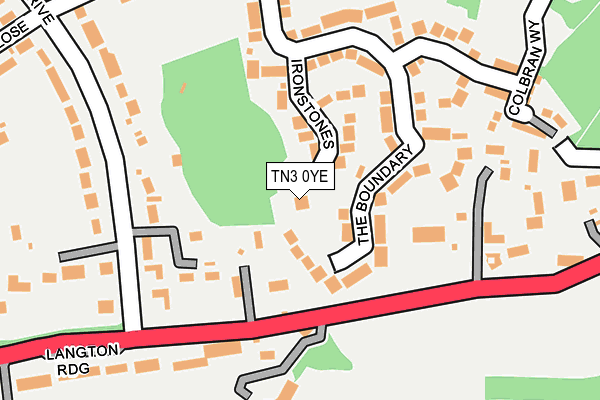 TN3 0YE map - OS OpenMap – Local (Ordnance Survey) TN3 0YE map - OS OpenMap – Local (Ordnance Survey)
