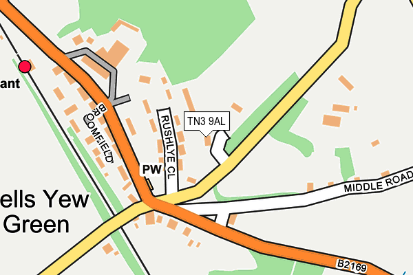 TN3 9AL map - OS OpenMap – Local (Ordnance Survey) TN3 9AL map - OS OpenMap – Local (Ordnance Survey)