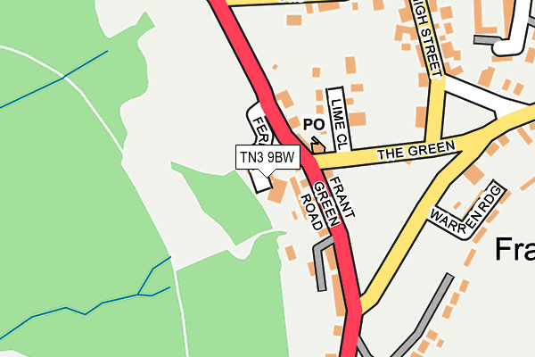 TN3 9BW map - OS OpenMap – Local (Ordnance Survey) TN3 9BW map - OS OpenMap – Local (Ordnance Survey)