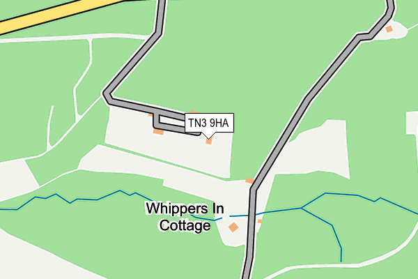 TN3 9HA map - OS OpenMap – Local (Ordnance Survey) TN3 9HA map - OS OpenMap – Local (Ordnance Survey)