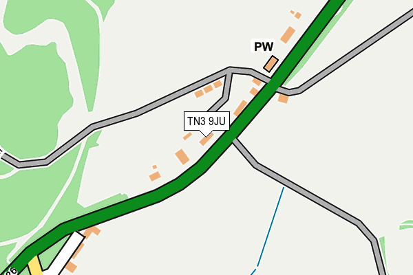 TN3 9JU map - OS OpenMap – Local (Ordnance Survey) TN3 9JU map - OS OpenMap – Local (Ordnance Survey)