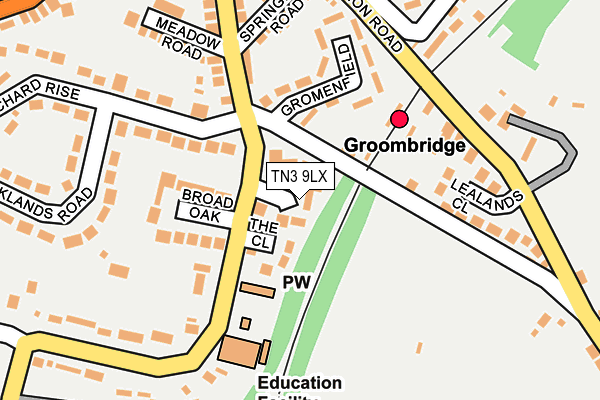 TN3 9LX map - OS OpenMap – Local (Ordnance Survey) TN3 9LX map - OS OpenMap – Local (Ordnance Survey)