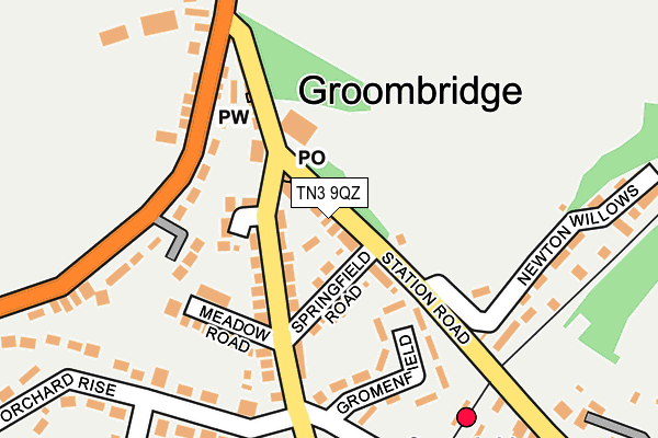 TN3 9QZ map - OS OpenMap – Local (Ordnance Survey) TN3 9QZ map - OS OpenMap – Local (Ordnance Survey)