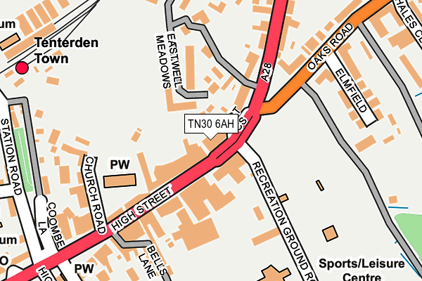 TN30 6AH map - OS OpenMap – Local (Ordnance Survey) TN30 6AH map - OS OpenMap – Local (Ordnance Survey)