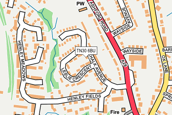 TN30 6BU map - OS OpenMap – Local (Ordnance Survey) TN30 6BU map - OS OpenMap – Local (Ordnance Survey)