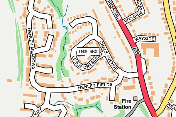 TN30 6BX map - OS OpenMap – Local (Ordnance Survey) TN30 6BX map - OS OpenMap – Local (Ordnance Survey)
