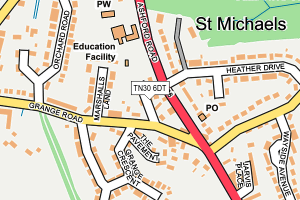 TN30 6DT map - OS OpenMap – Local (Ordnance Survey) TN30 6DT map - OS OpenMap – Local (Ordnance Survey)
