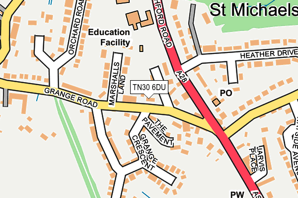 TN30 6DU map - OS OpenMap – Local (Ordnance Survey) TN30 6DU map - OS OpenMap – Local (Ordnance Survey)