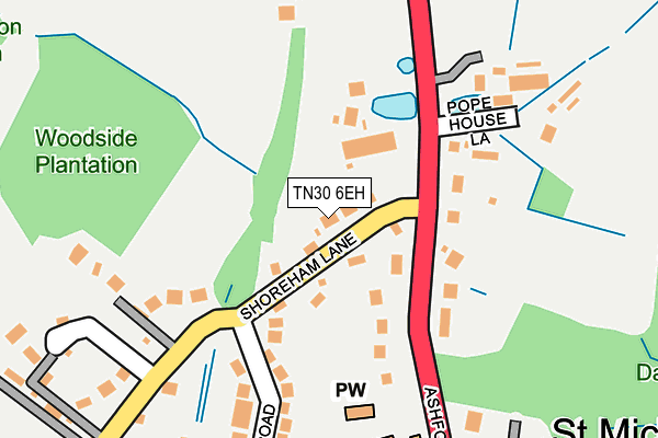 TN30 6EH map - OS OpenMap – Local (Ordnance Survey) TN30 6EH map - OS OpenMap – Local (Ordnance Survey)
