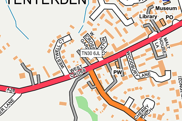 TN30 6JL map - OS OpenMap – Local (Ordnance Survey) TN30 6JL map - OS OpenMap – Local (Ordnance Survey)