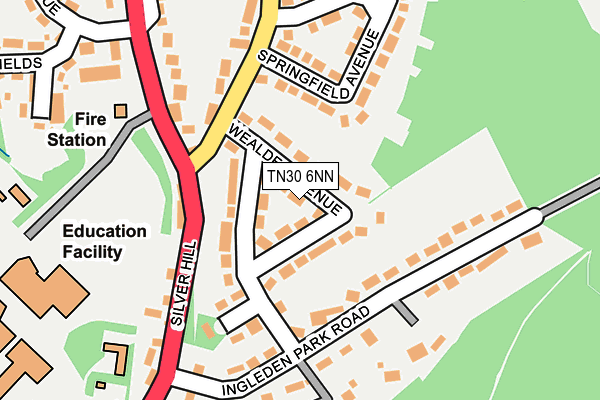 TN30 6NN map - OS OpenMap – Local (Ordnance Survey) TN30 6NN map - OS OpenMap – Local (Ordnance Survey)