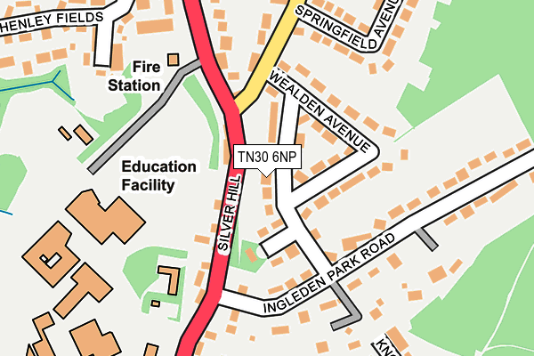 TN30 6NP map - OS OpenMap – Local (Ordnance Survey) TN30 6NP map - OS OpenMap – Local (Ordnance Survey)