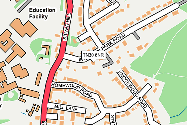 TN30 6NR map - OS OpenMap – Local (Ordnance Survey) TN30 6NR map - OS OpenMap – Local (Ordnance Survey)