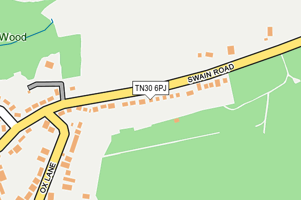 TN30 6PJ map - OS OpenMap – Local (Ordnance Survey) TN30 6PJ map - OS OpenMap – Local (Ordnance Survey)