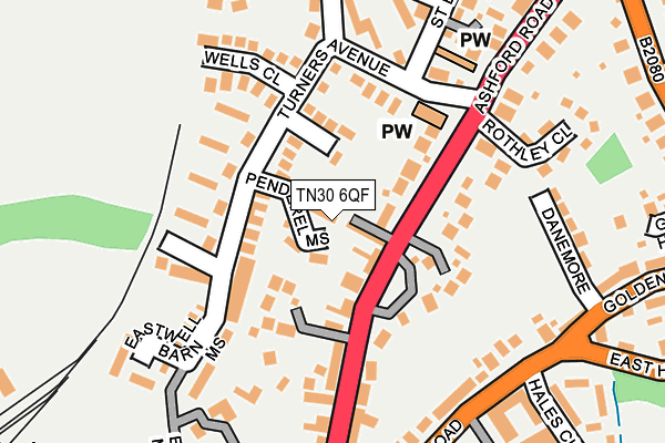 TN30 6QF map - OS OpenMap – Local (Ordnance Survey) TN30 6QF map - OS OpenMap – Local (Ordnance Survey)