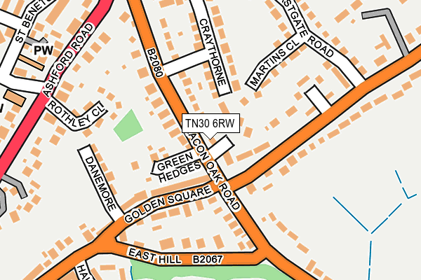 TN30 6RW map - OS OpenMap – Local (Ordnance Survey) TN30 6RW map - OS OpenMap – Local (Ordnance Survey)
