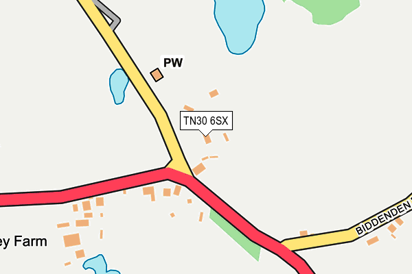 TN30 6SX map - OS OpenMap – Local (Ordnance Survey) TN30 6SX map - OS OpenMap – Local (Ordnance Survey)