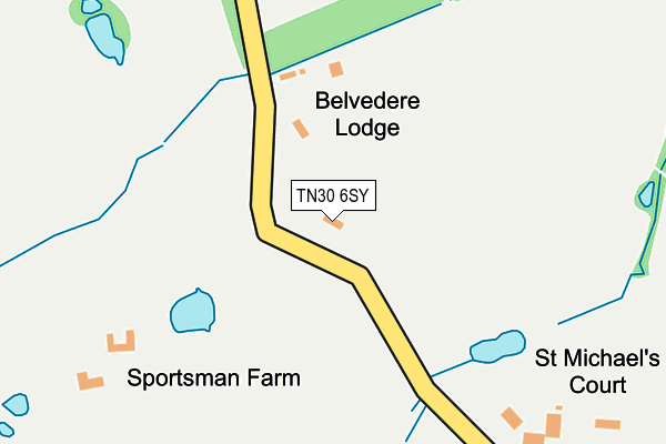 TN30 6SY map - OS OpenMap – Local (Ordnance Survey) TN30 6SY map - OS OpenMap – Local (Ordnance Survey)