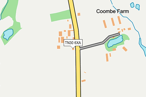TN30 6XA map - OS OpenMap – Local (Ordnance Survey) TN30 6XA map - OS OpenMap – Local (Ordnance Survey)