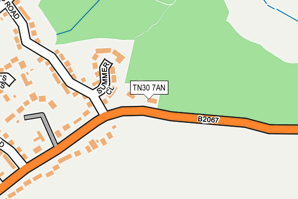 TN30 7AN map - OS OpenMap – Local (Ordnance Survey) TN30 7AN map - OS OpenMap – Local (Ordnance Survey)