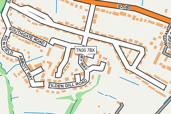 TN30 7BX map - OS OpenMap – Local (Ordnance Survey) TN30 7BX map - OS OpenMap – Local (Ordnance Survey)