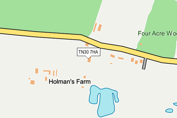 TN30 7HA map - OS OpenMap – Local (Ordnance Survey) TN30 7HA map - OS OpenMap – Local (Ordnance Survey)